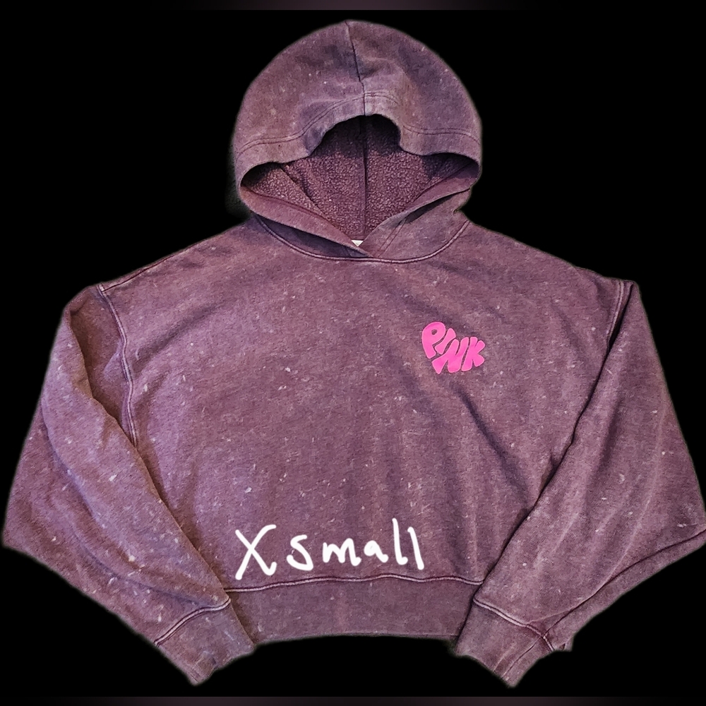 PINK Victoria's Secret Maroon Hoodie Sweater